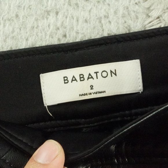 Babaton Black Cropped Pants - Picture 5 of 12